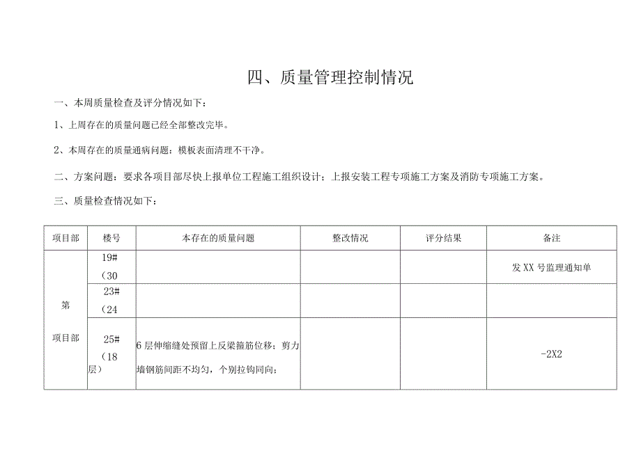 周质量问题汇报-9-29.docx_第1页