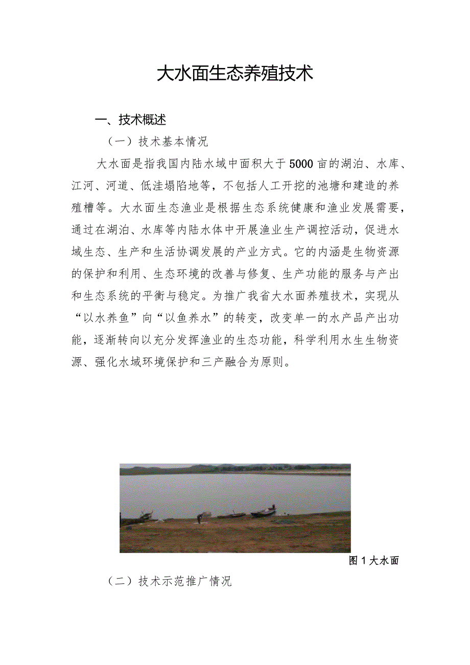 大水面生态养殖技术.docx_第1页