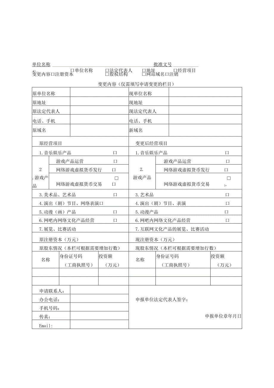 非经营性互联网文化单位设立、变更、注销备案申请表.docx_第2页