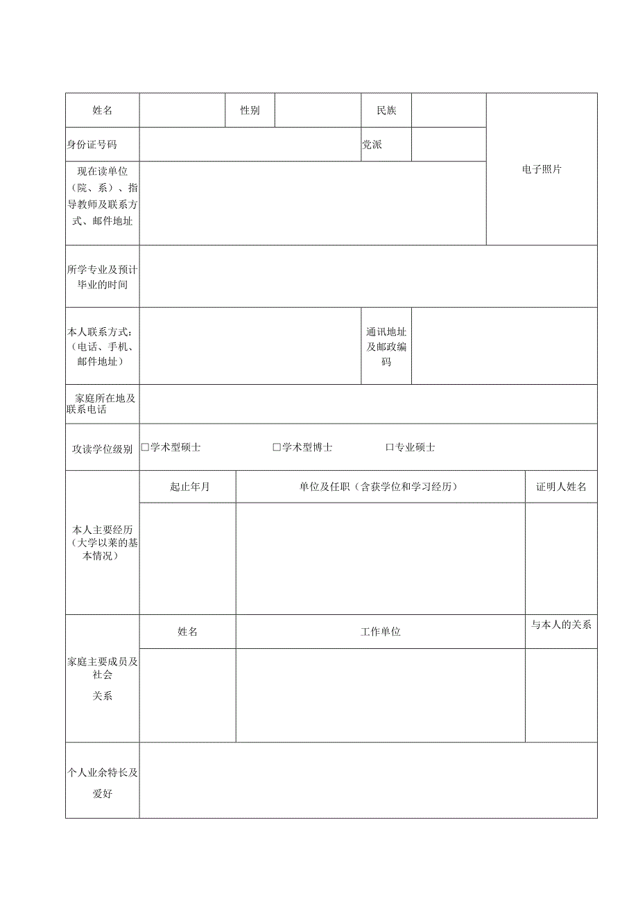 中科院宁波材料所浙江工研院课题研究生来所合作培养申请表.docx_第2页