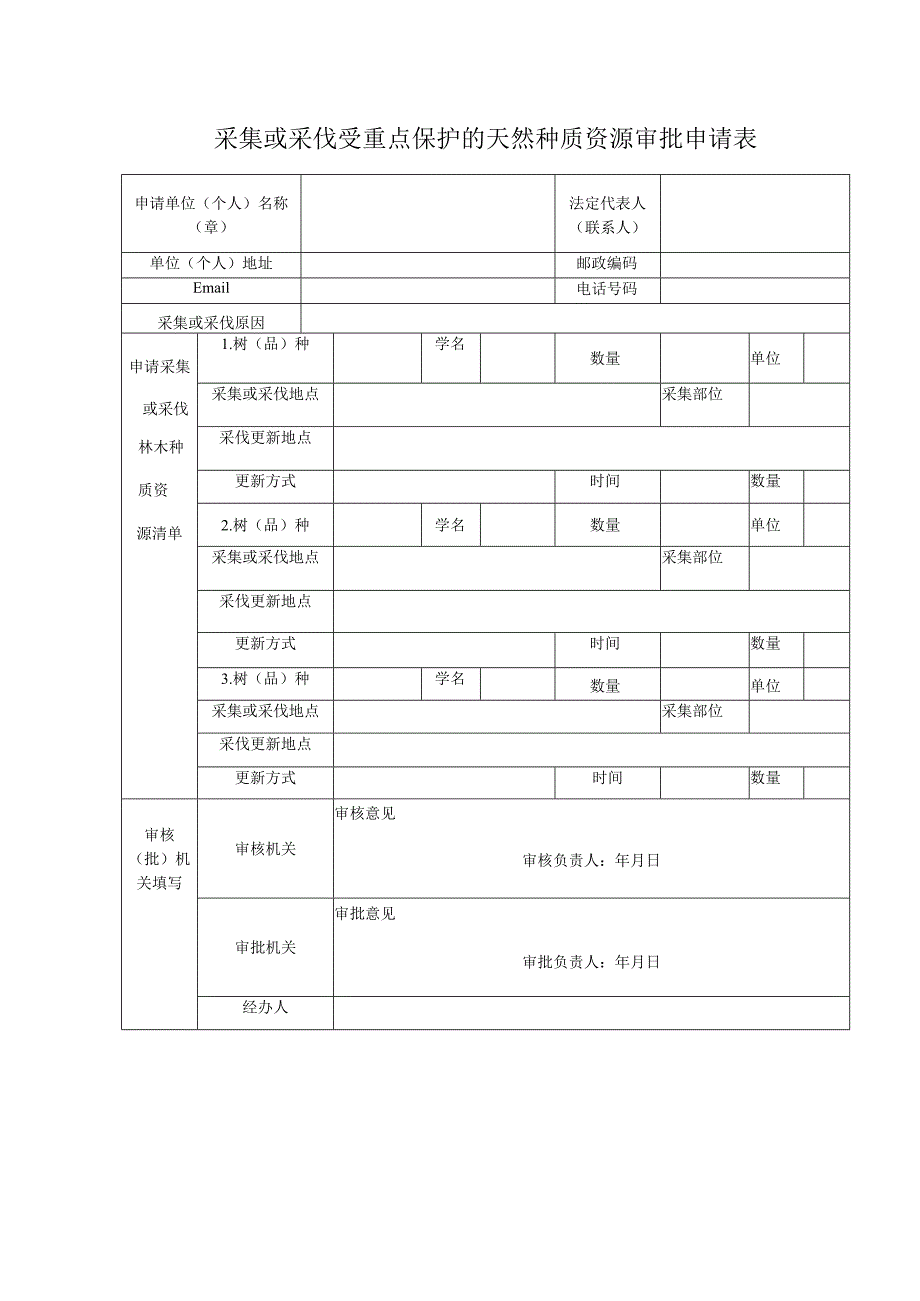 国家林草种质资源库外资源采集、采伐审批.docx_第1页