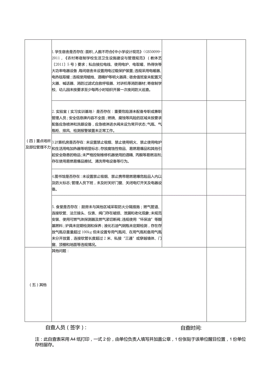 教育系统消防安全集中除患攻坚大整治行动自查表.docx_第3页