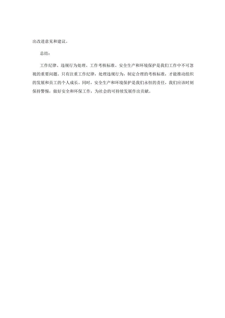 工作注意事项中的工作纪律与违规行为处理与工作考核标准与安全生产与环境保护的要求与检查.docx_第3页