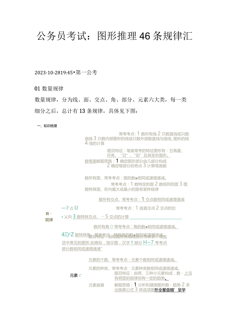 公务员考试：图形推理46条规律汇总.docx_第1页