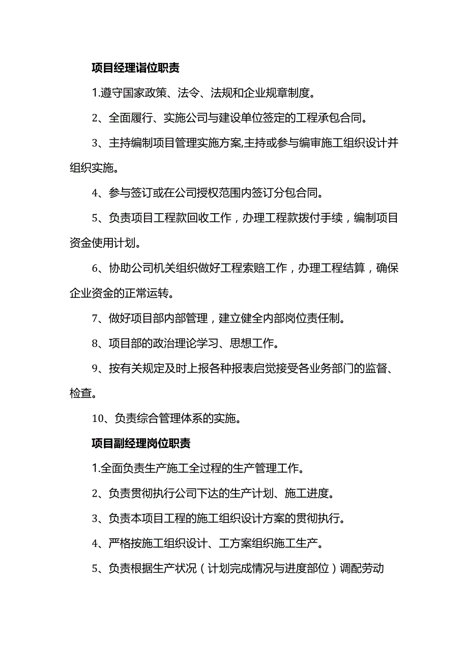 项目岗位职责.docx_第1页