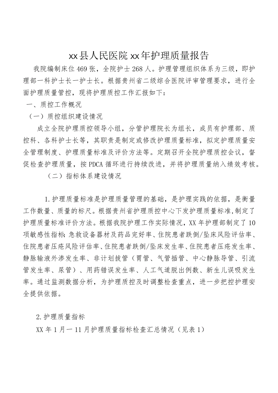 医院年度护理质量报告.docx_第1页