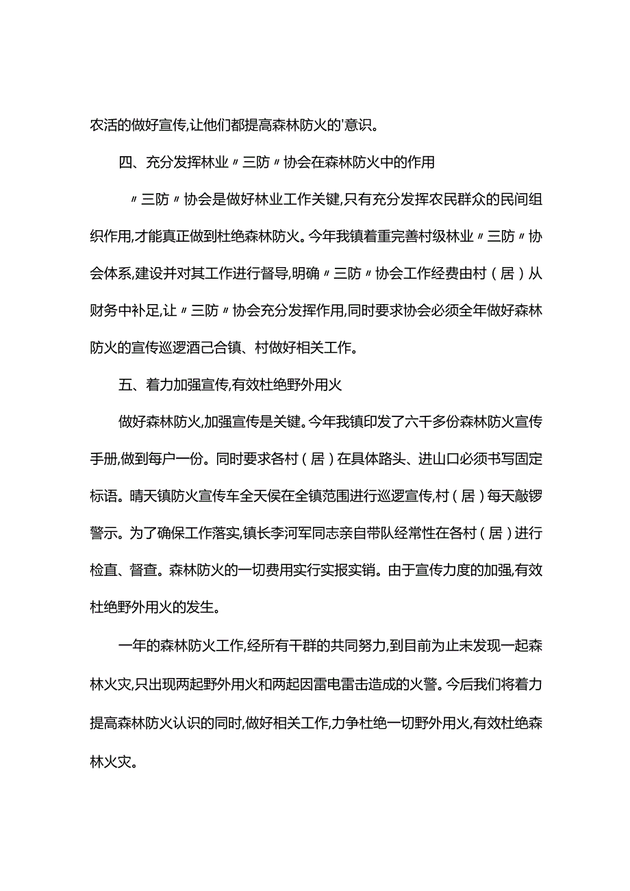 乡镇森林防火工作的自查报告.docx_第2页