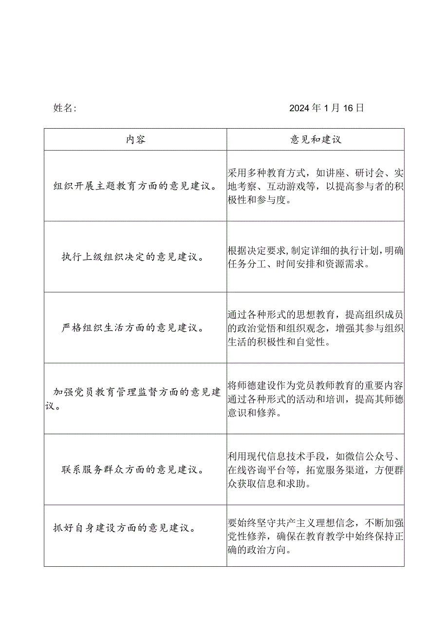 学校组织生活会会前征求意见表.docx_第2页