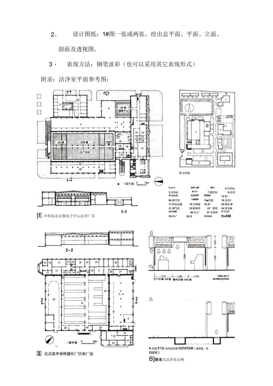 洁净建筑设计原理任务书.docx_第2页