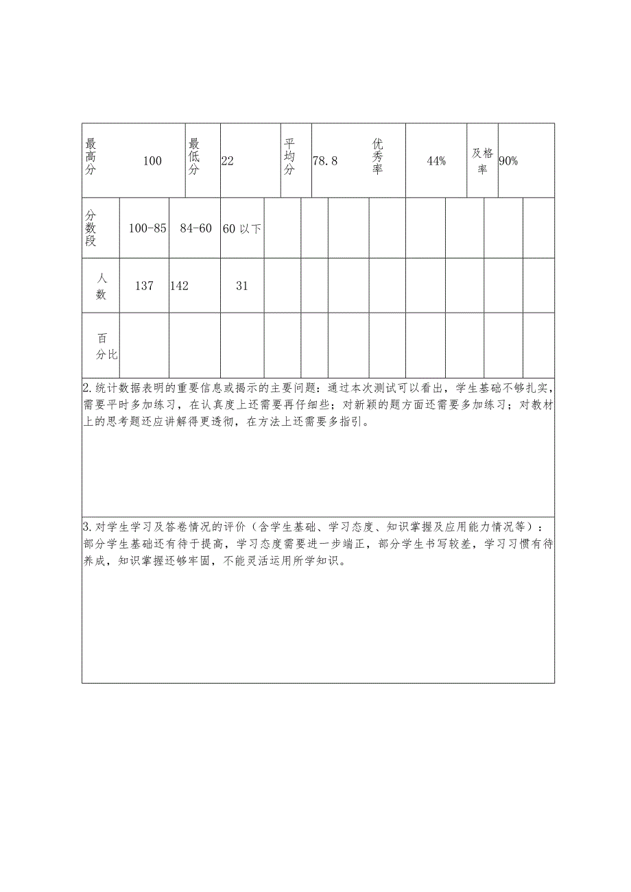 五年级上期末考试质量分析报告.docx_第3页