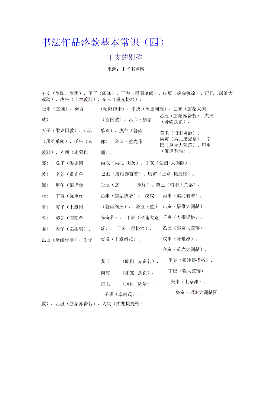 书法作品落款基本常识(四) .docx_第1页