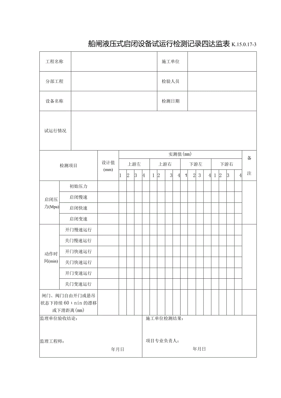 K.15.0.17-3船闸液压式启闭设备试运行检验记录.docx_第1页