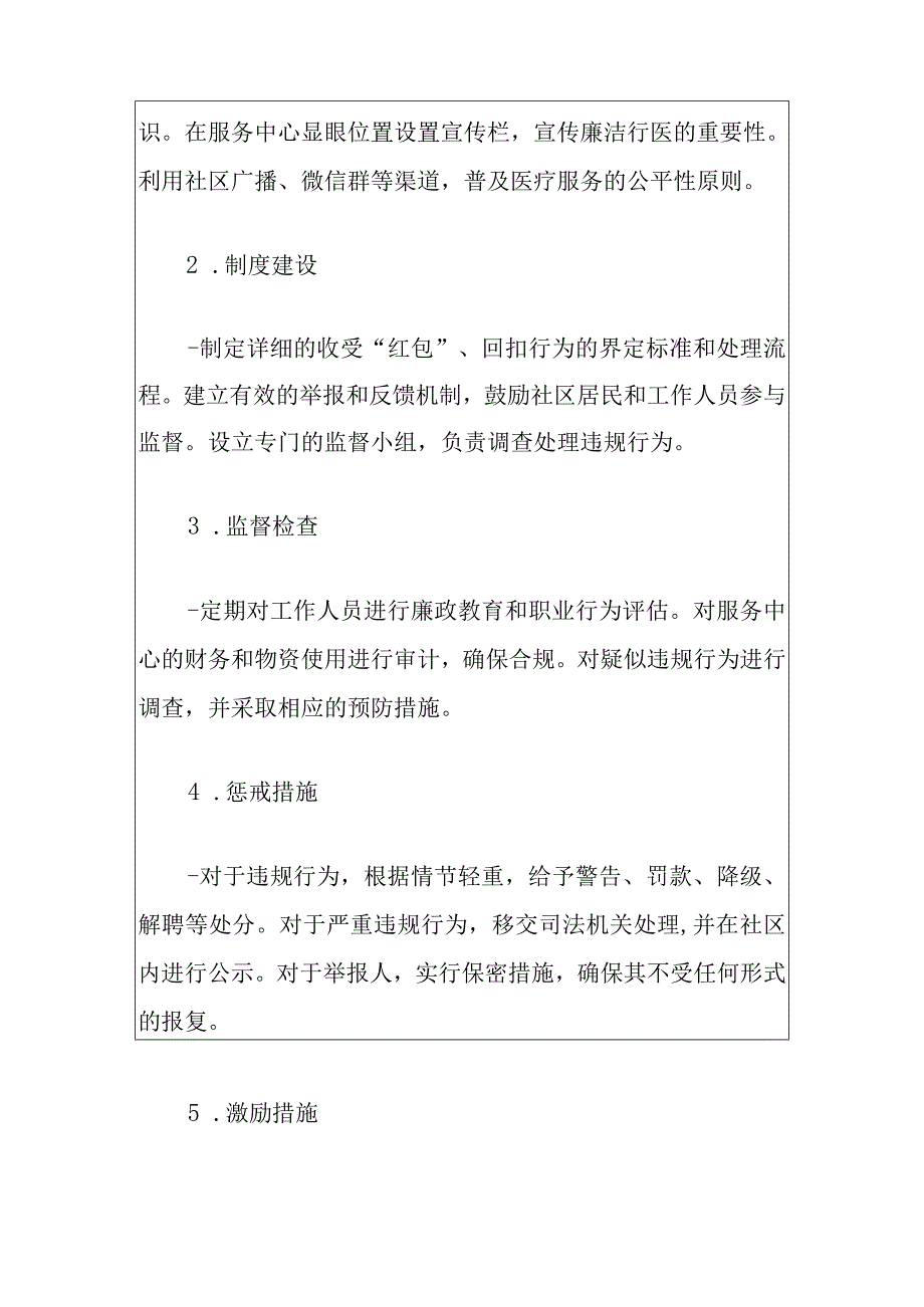 2024社区卫生服务中心收受“红包”、回扣处理制度（范本）.docx_第3页