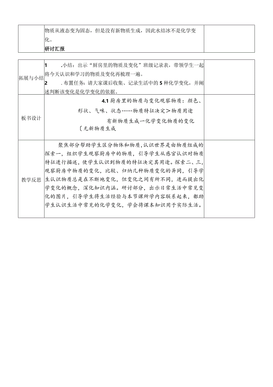 教科版六年级下册科学第四单元第1课《厨房里的物质与变化》教案（定稿）.docx_第3页