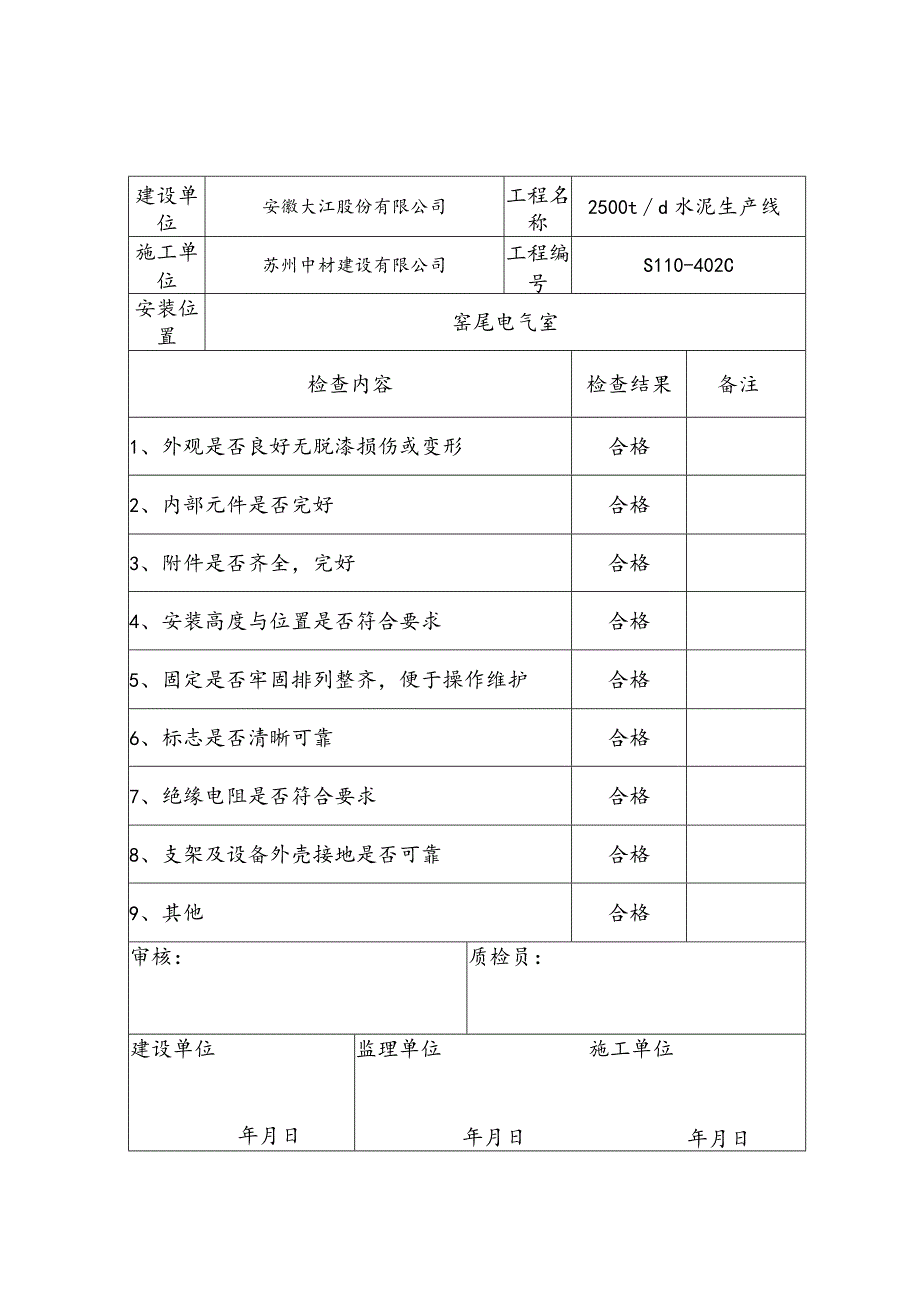 水泥厂低压电器安装检查记录.docx_第3页