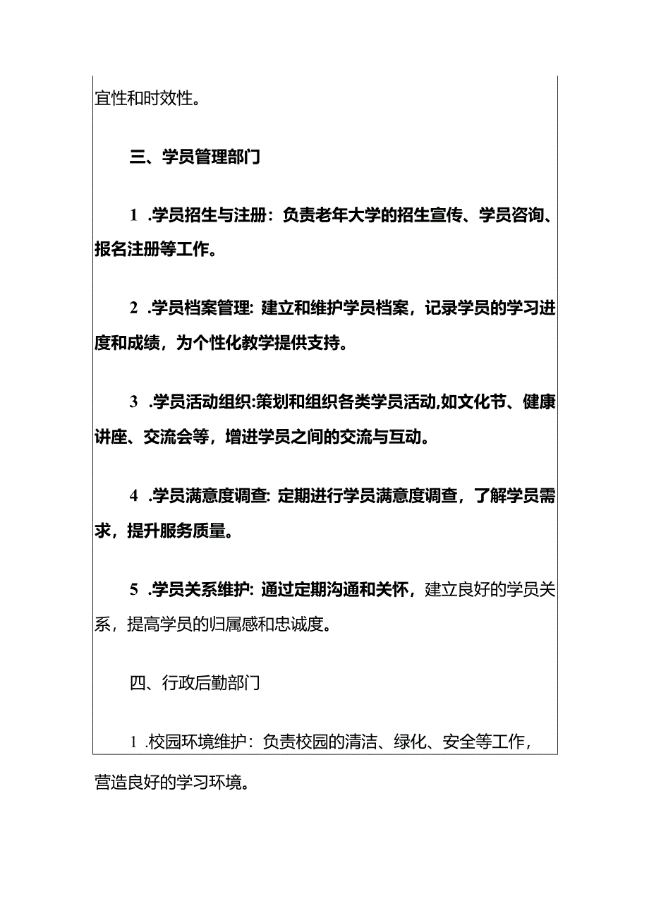 XX老年大学部门职责说明书.docx_第3页