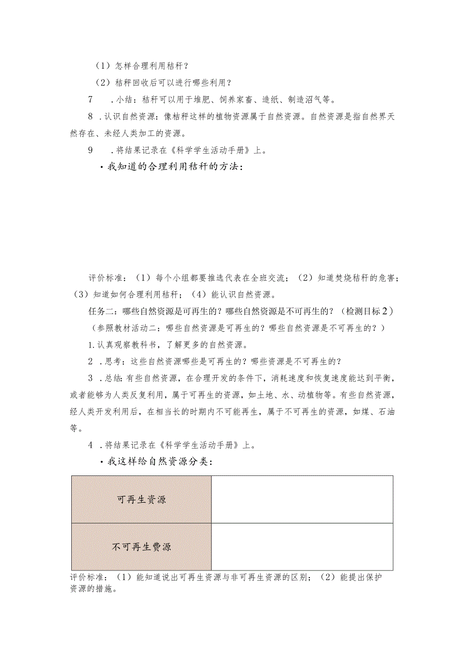 青岛版科学六年级下册第12课自然资源的回收与再利用学历案.docx_第2页