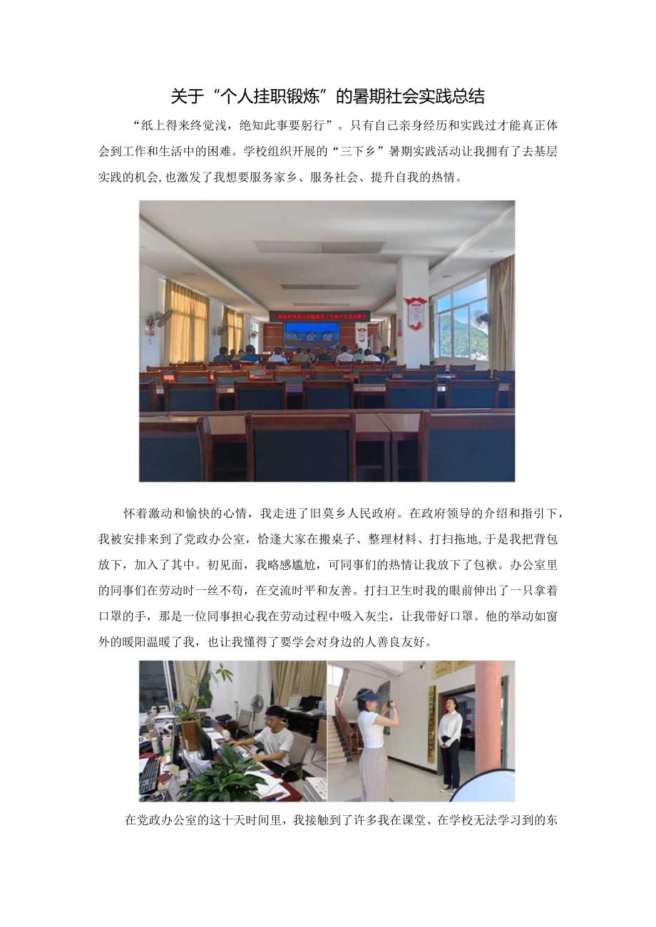 暑期社会实践总结——宋堂安.docx_第1页