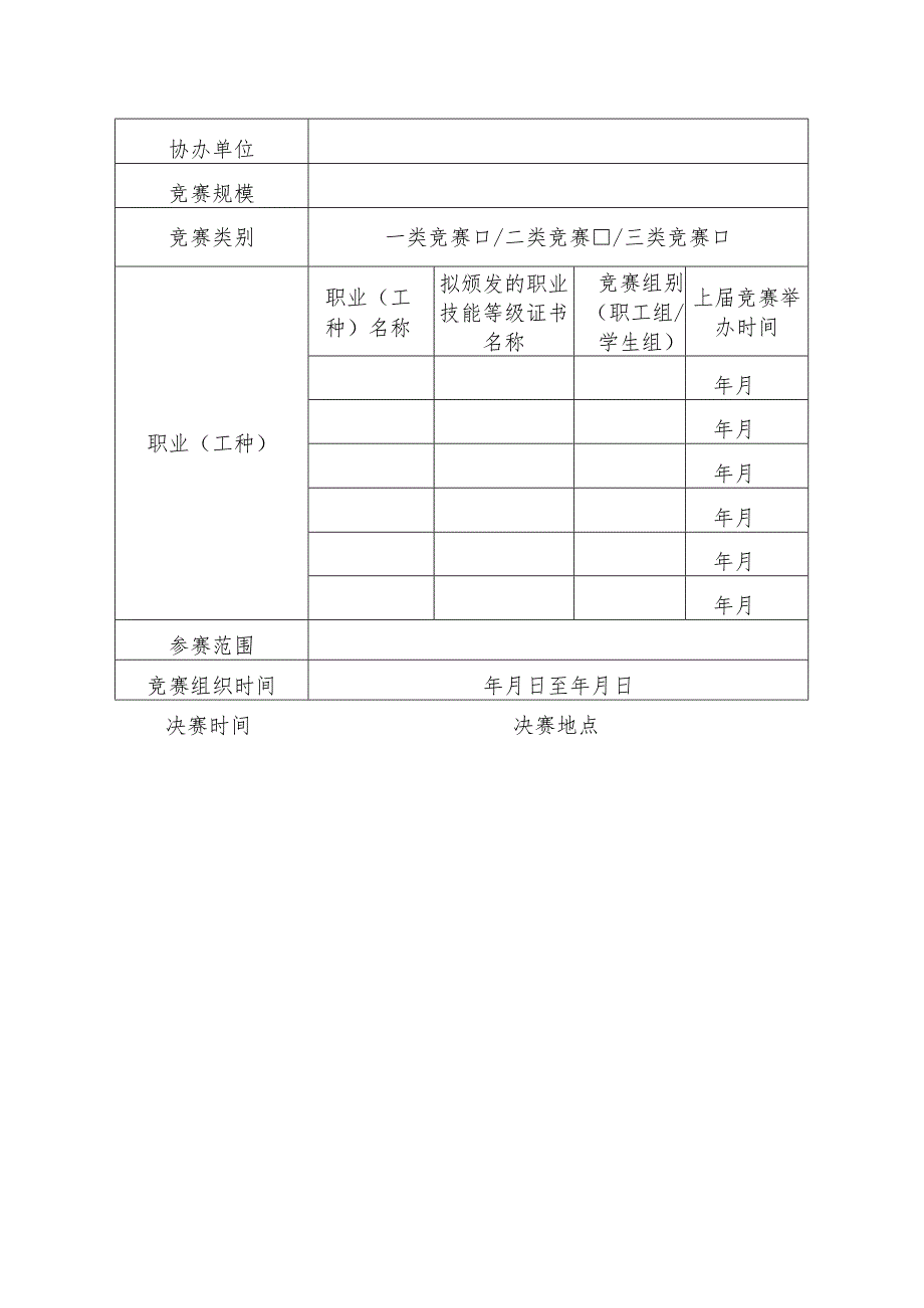 2024年江西省“振兴杯”职业技能大赛省级竞赛申报表.docx_第3页