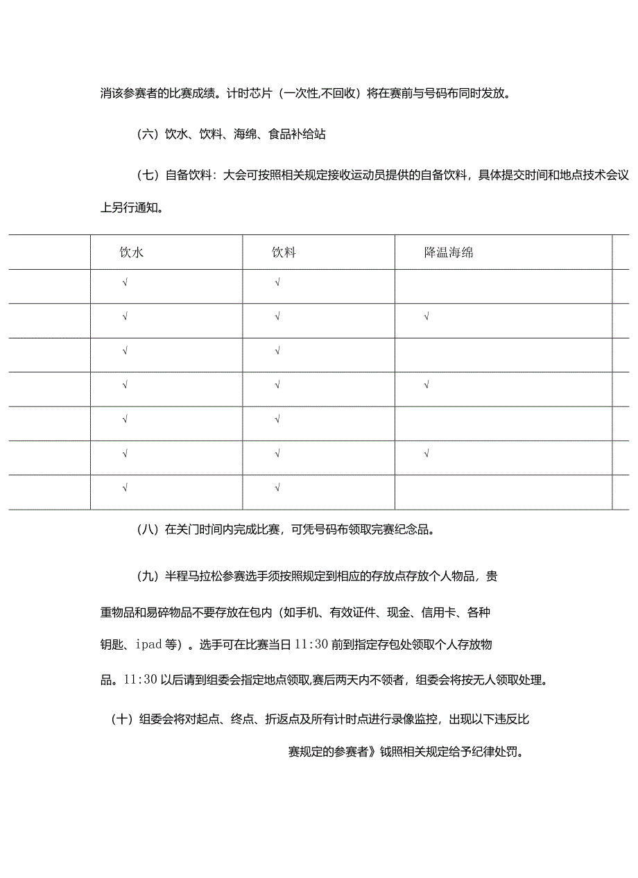 重庆市第七届运动会半程马拉松比赛竞赛规程.docx_第3页