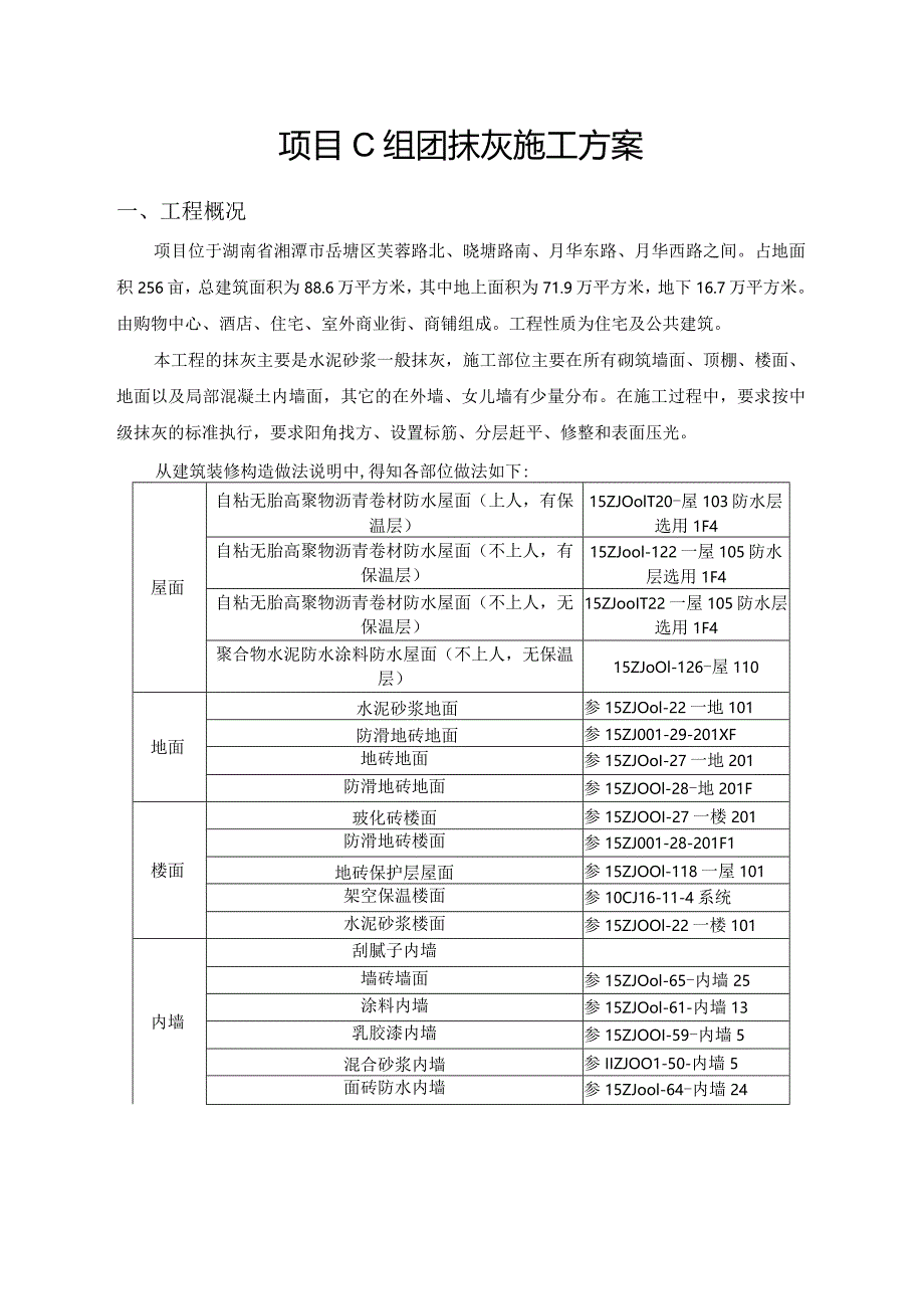 项目C组团抹灰施工方案.docx_第1页