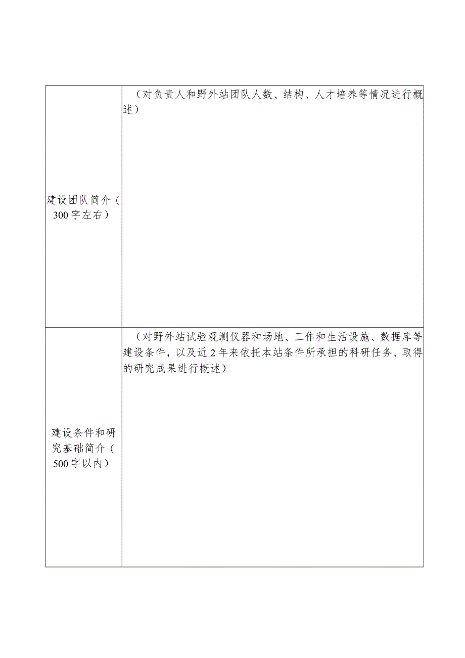 省野外科学观测研究站建设方向需求调查表.docx_第2页