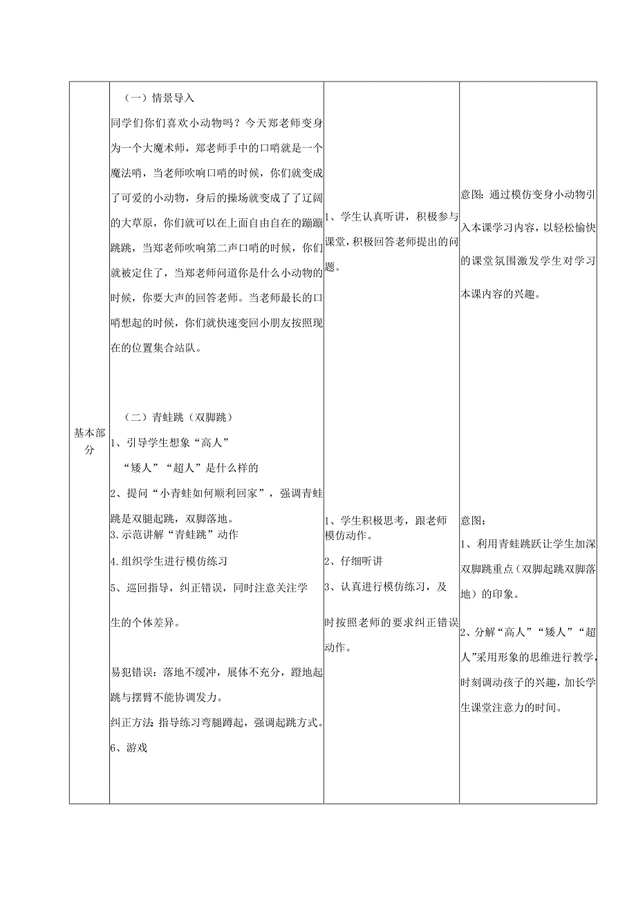 水平一（一年级）体育《跳跃与游戏》公开课教案.docx_第3页