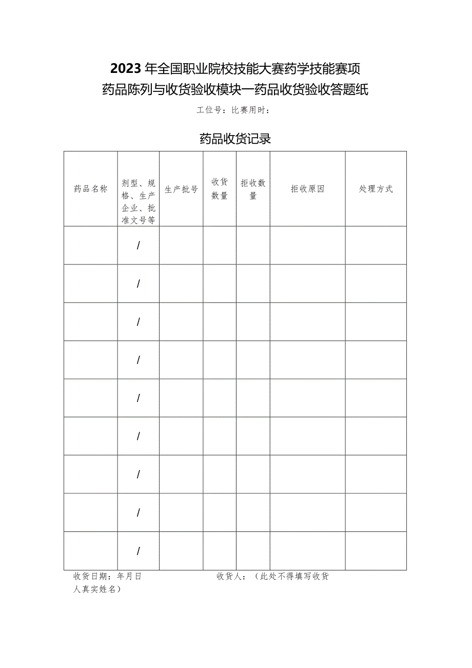 （全国职业技能比赛：高职）GZ078药学技能赛题第1套实操.docx_第3页