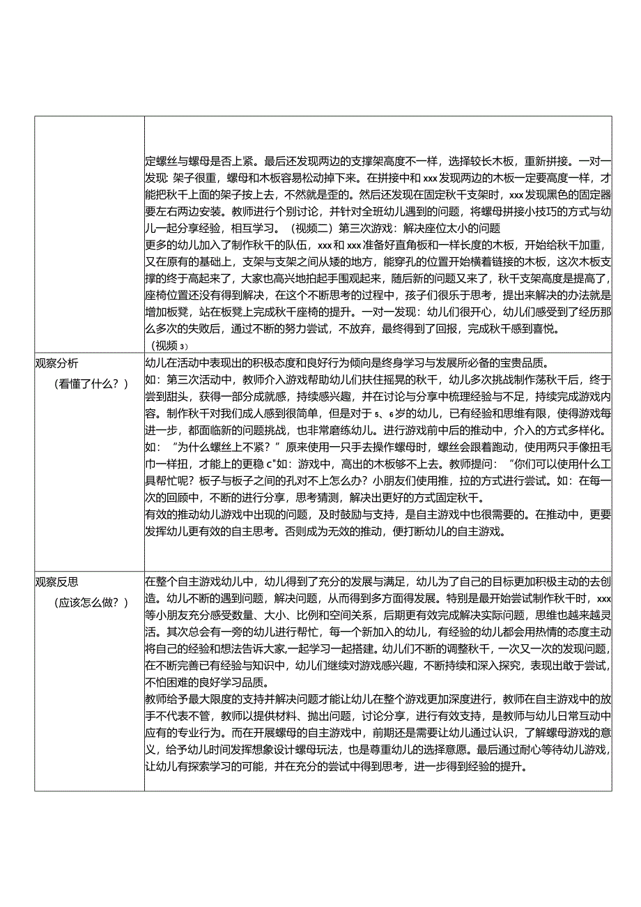 自主游戏观察记录表x开课教案教学设计课件资料.docx_第2页