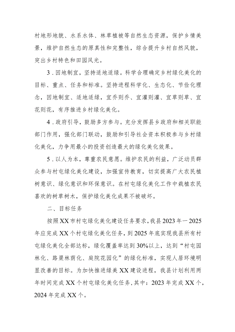 XX县开展村屯绿化美化实施方案.docx_第2页