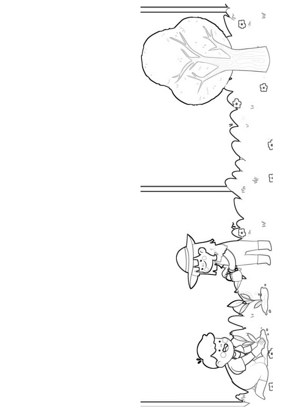 绿色可爱卡通风植树节手抄报模板.docx_第3页