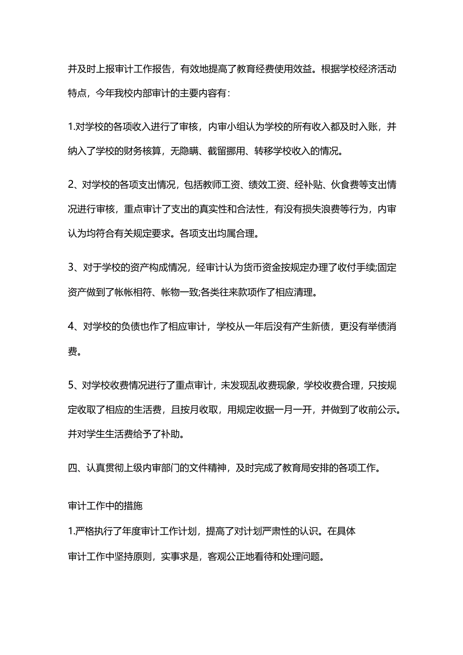 学校审计工作总结模板.docx_第2页