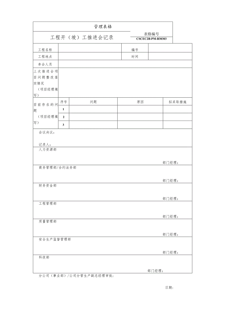 工程开（竣）工推进会记录.docx_第1页