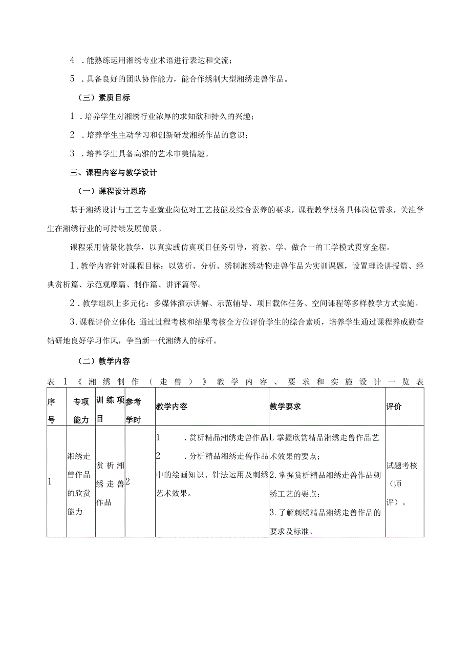 《湘绣制作（走兽）》课程标准.docx_第2页