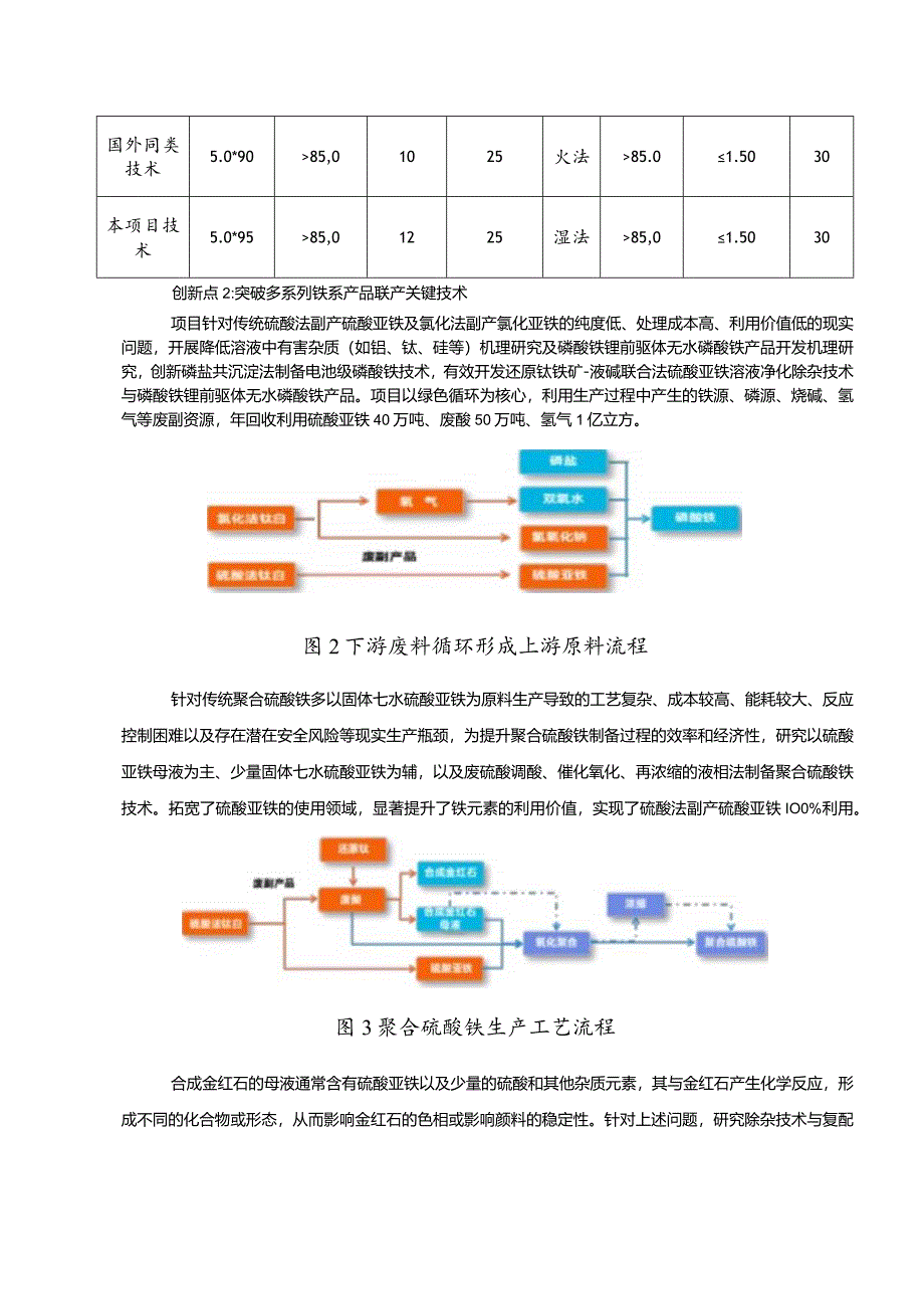 工业领域绿色低碳技术应用案例1 硫酸法钛白粉废副多级资源化关键技术开发及应用项目.docx_第3页