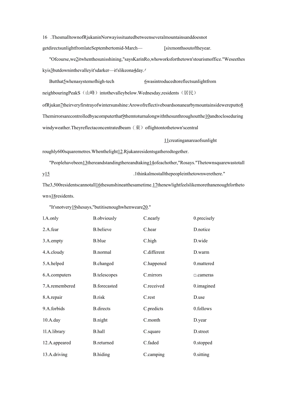 2023-2024学年外研版（2019）必修 第三册Unit 3 The world of science Using Language课时作业（含答案）.docx_第2页