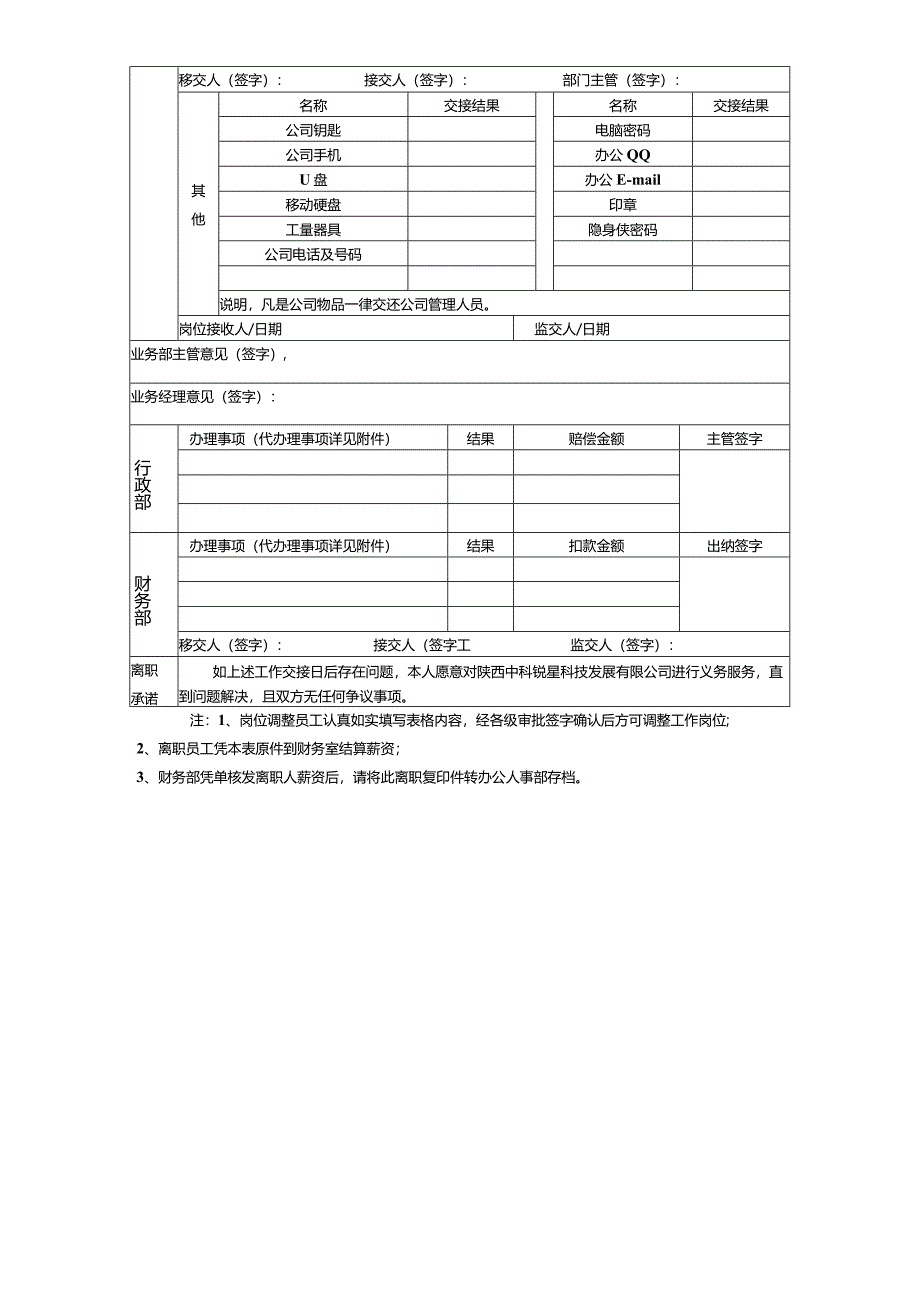 公司文件13-02员工交接明细表（业务）.docx_第2页