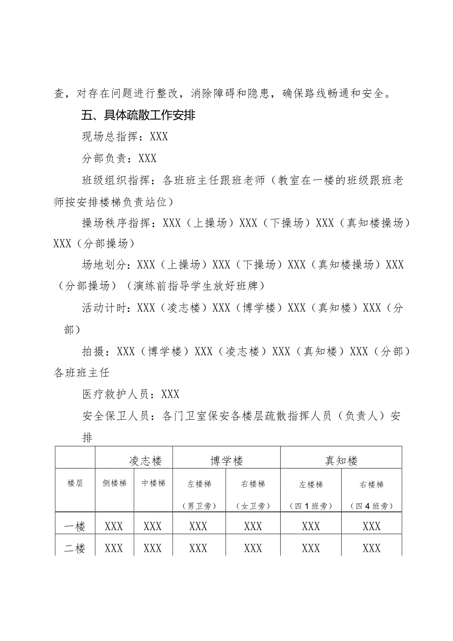 2024年XX小学春季学期应急疏散演练方案.docx_第2页