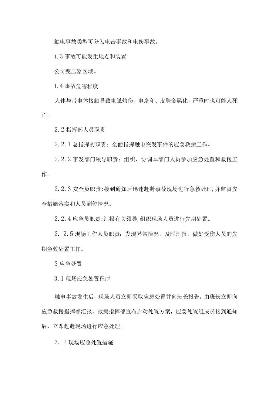 触电事故应急预案和专项应急处置方案.docx_第2页