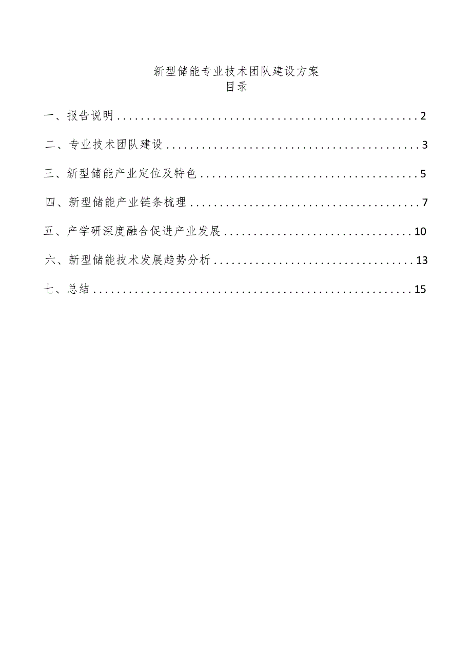 新型储能专业技术团队建设方案.docx_第1页