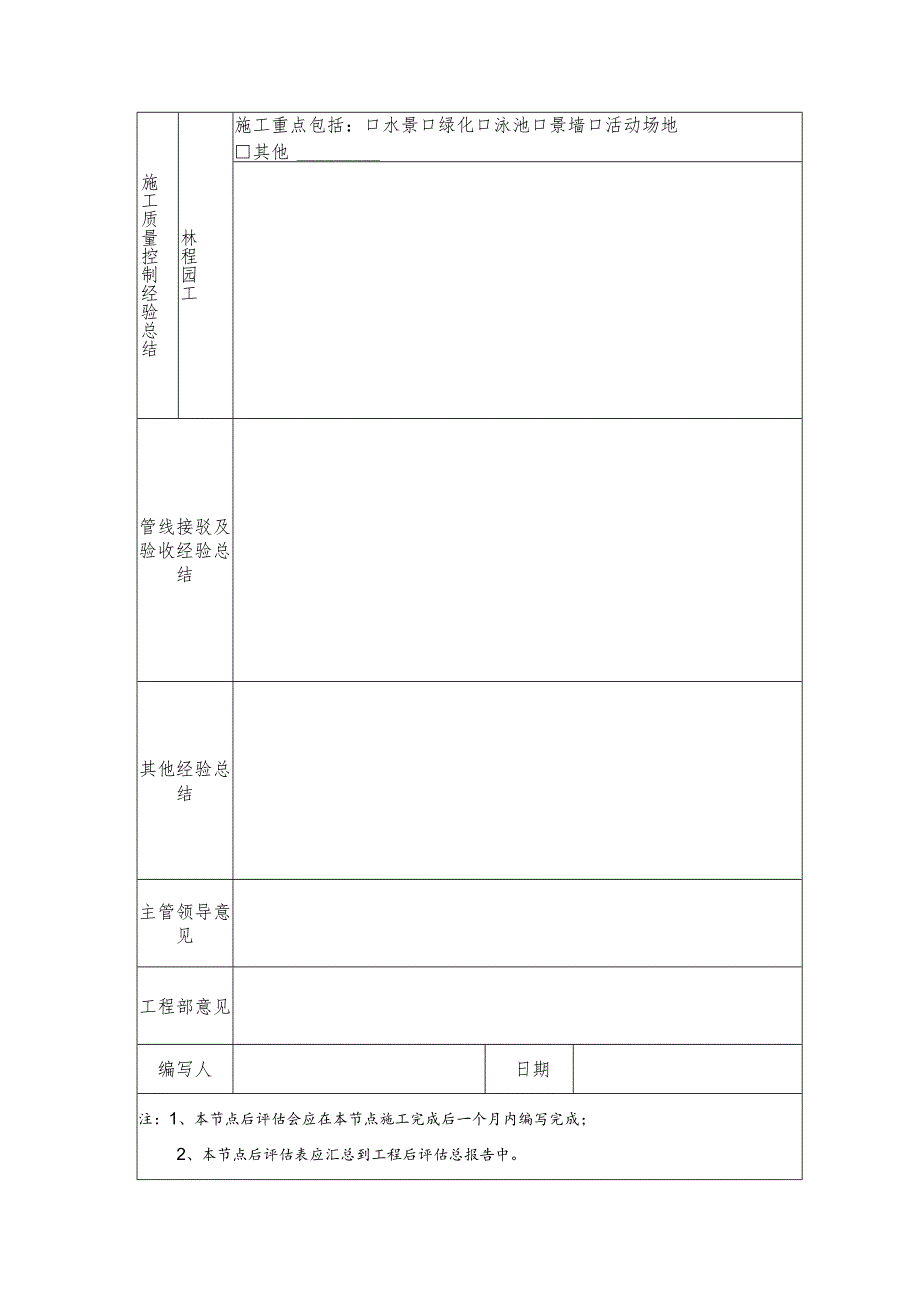 广东房地产项目市政园林工程后评估表.docx_第3页