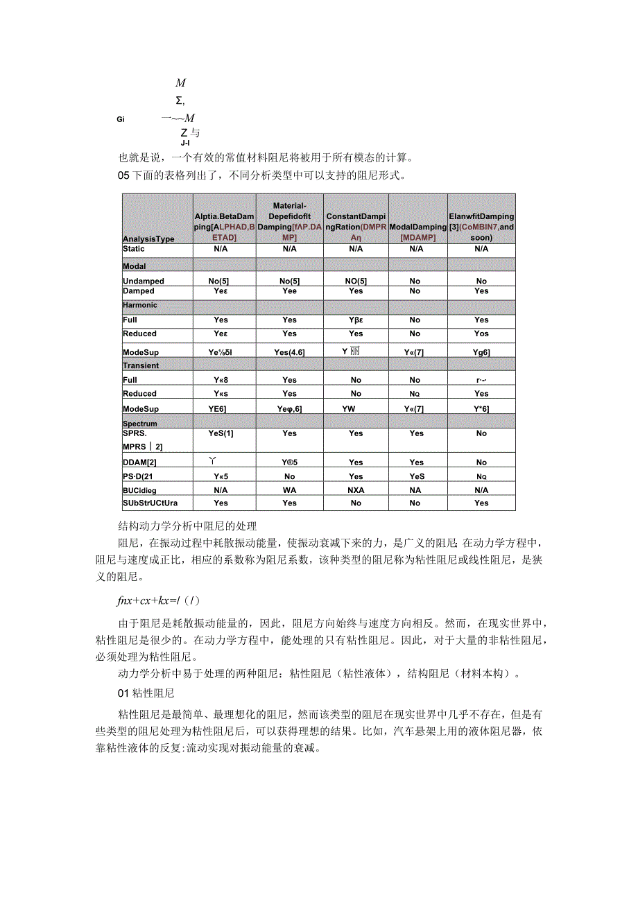 ANSYS结构动力学分析中的阻尼与结构动力学分析中阻尼的处理.docx_第2页