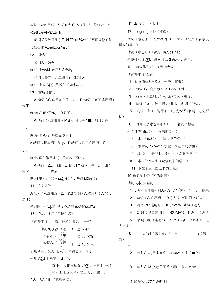 标准日本语新五级语法总结.docx_第2页