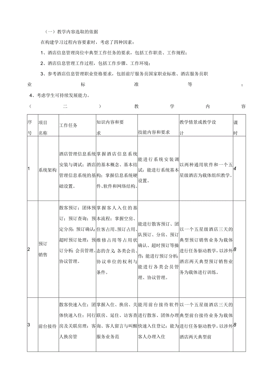 《酒店信息系统实务》课程标准.docx_第3页