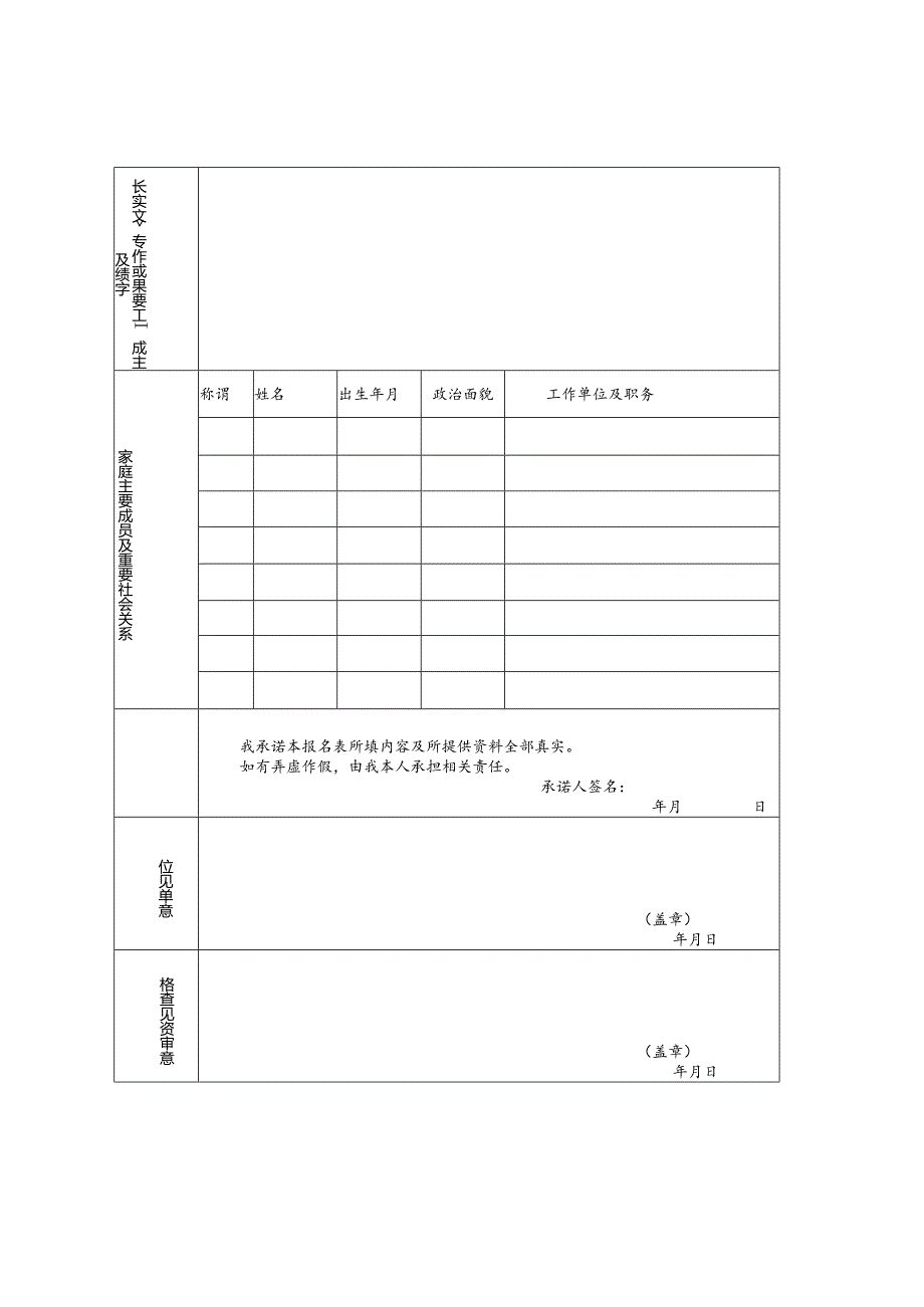 公开招聘事业单位工作人员报名登记表.docx_第2页