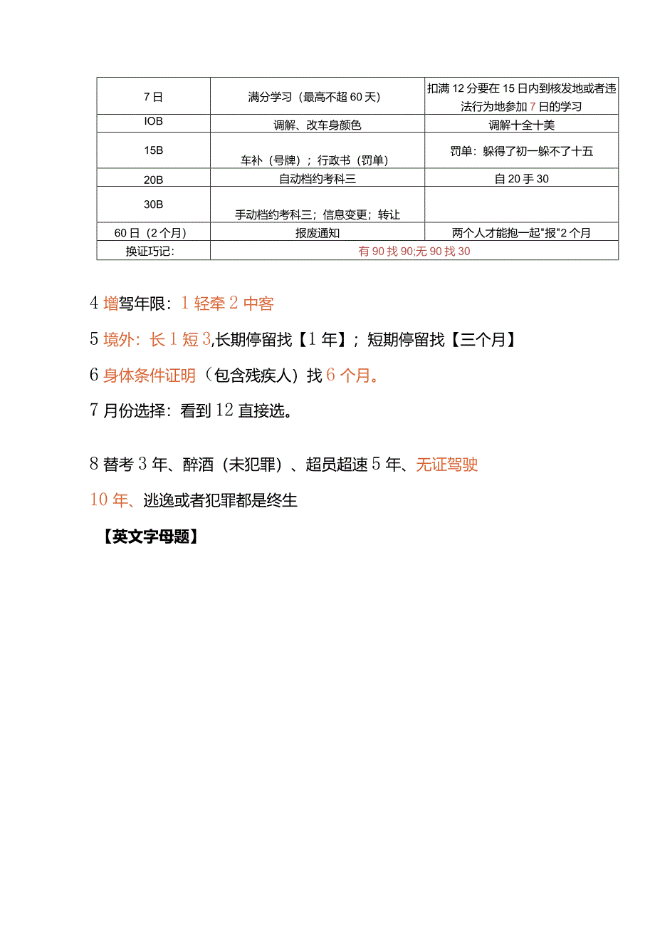 驾考科目一考试技巧口诀表.docx_第3页