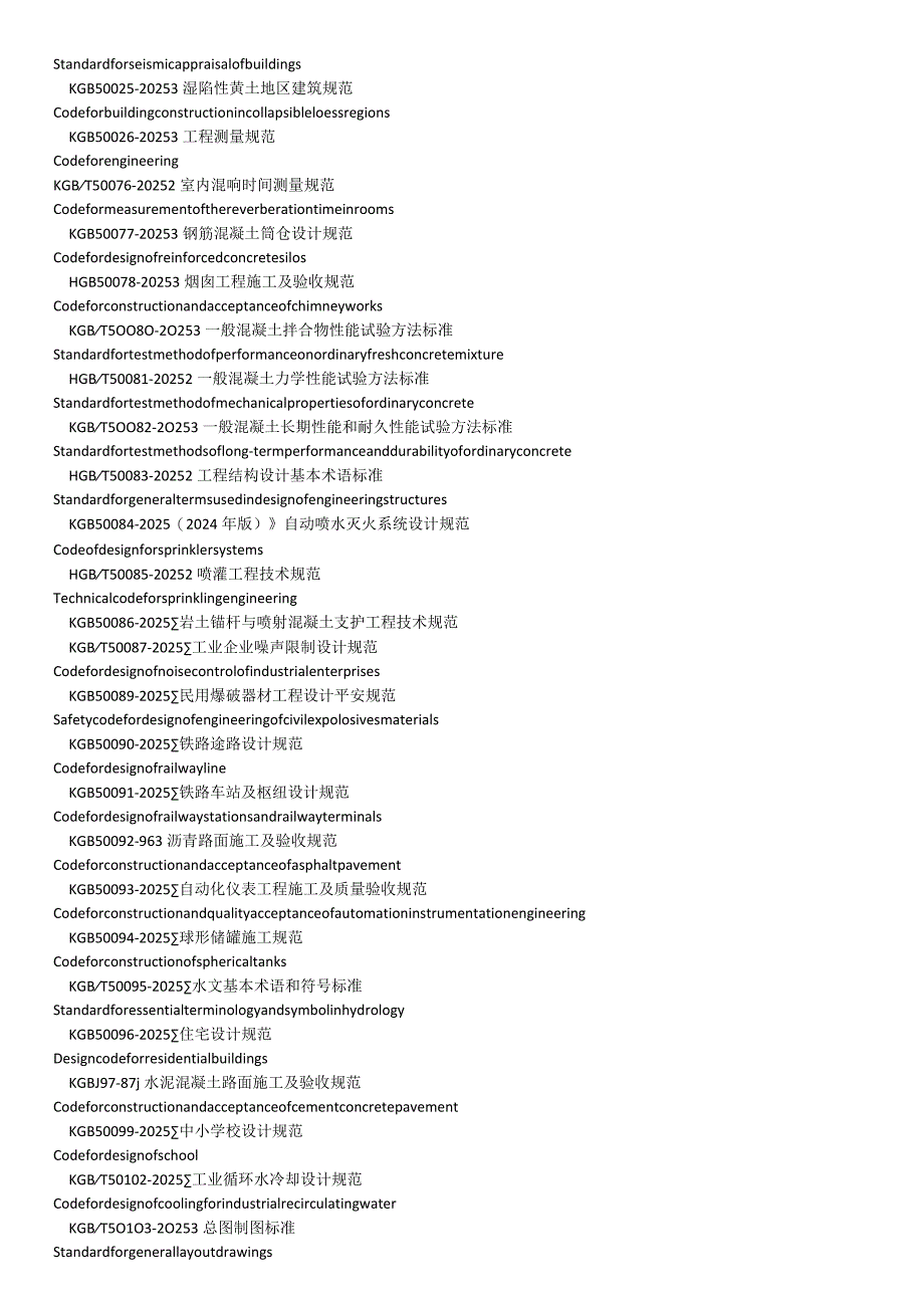 2024国家最新设计及验收标准名称汇编GB.docx_第3页