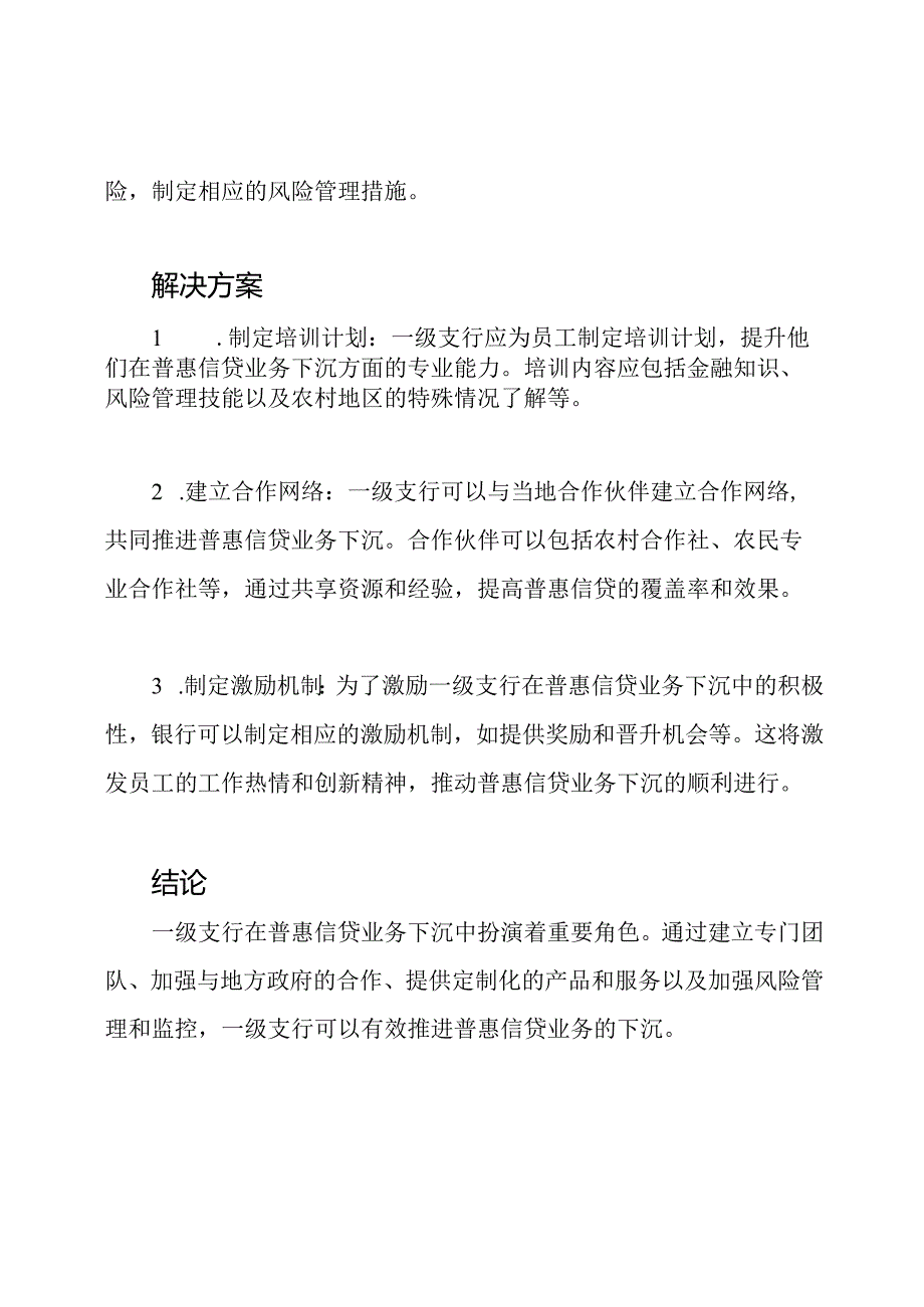 一级支行在普惠信贷业务下沉中的推进.docx_第3页