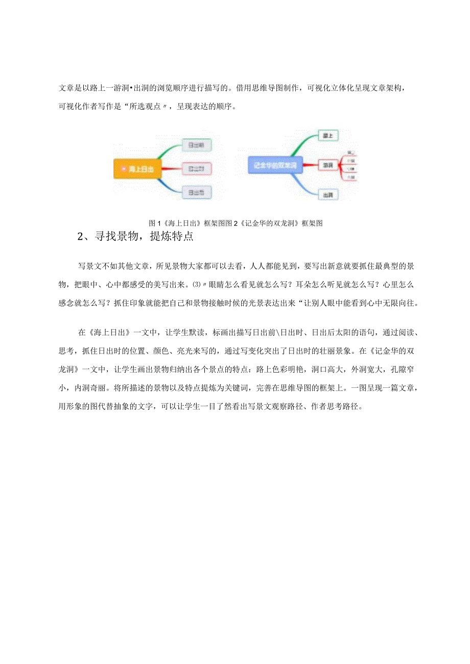 思维导图读写间的桥梁——四年级下册第五单元写景文教学策略论文.docx_第3页