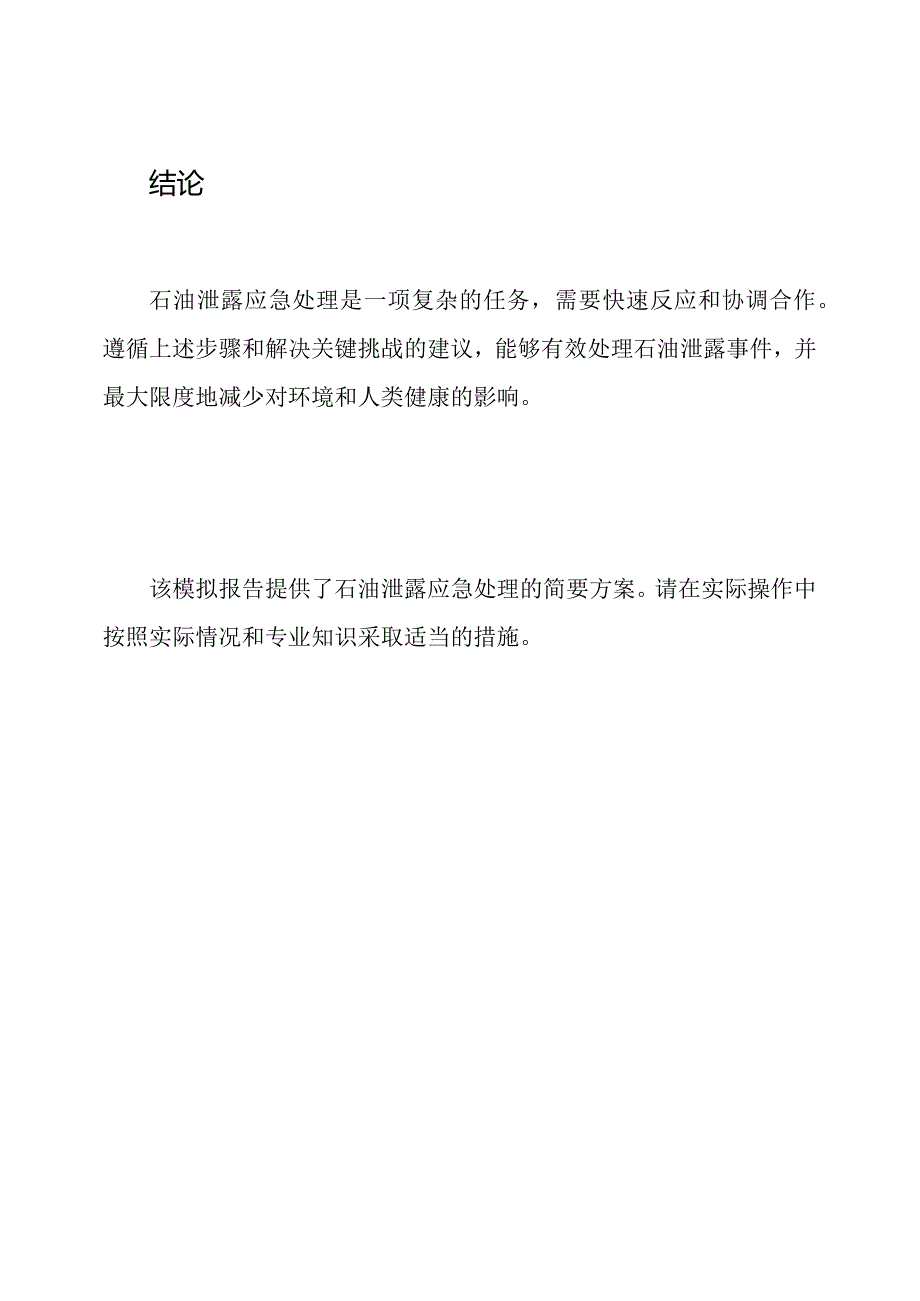 石油泄露应急处理模拟报告.docx_第3页